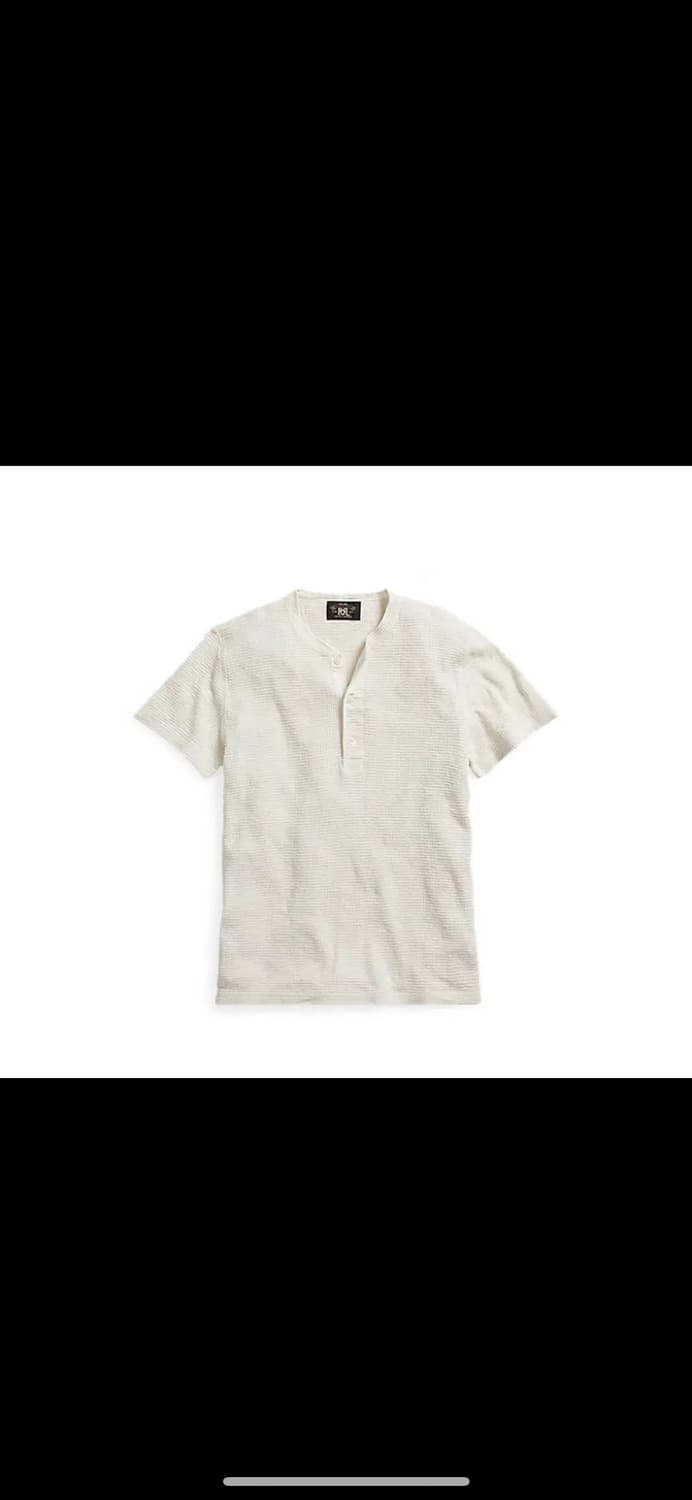 Rrl 와플니트 화이트 반팔 L 상품이미지1