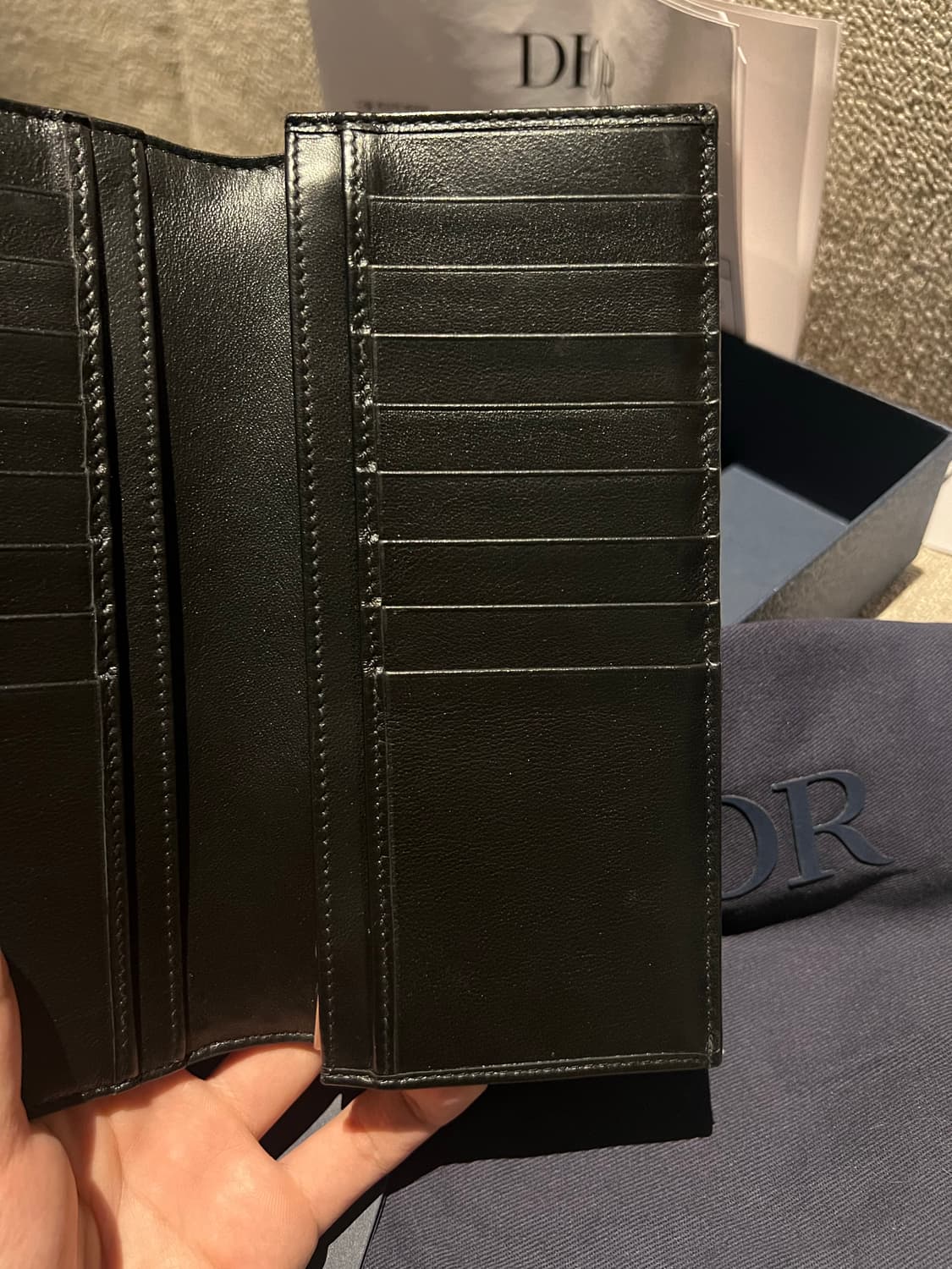 (풀구성 새상품급) 디올 오블리크 장지갑 상품이미지5