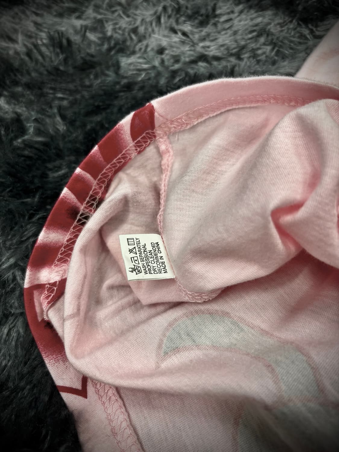 Christian Audigier 핑크 올드스쿨 프린팅 큐빅 반팔 티셔츠 상품이미지8