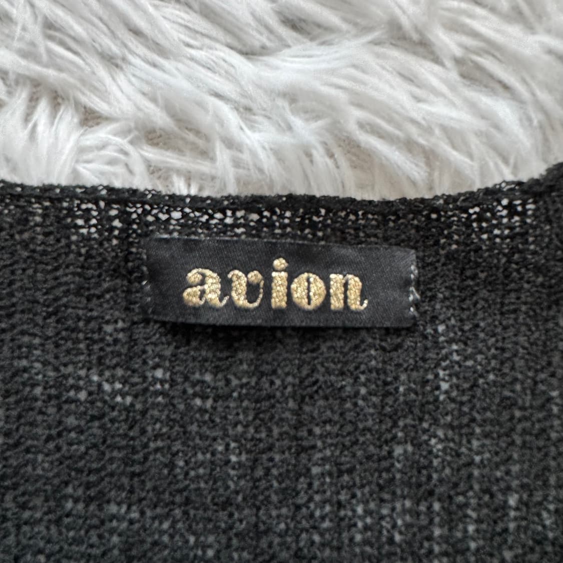 AUION 일본빈티지 y2k반팔 니트 레이어드니트 펑크 반팔니트 L 42 상품이미지4