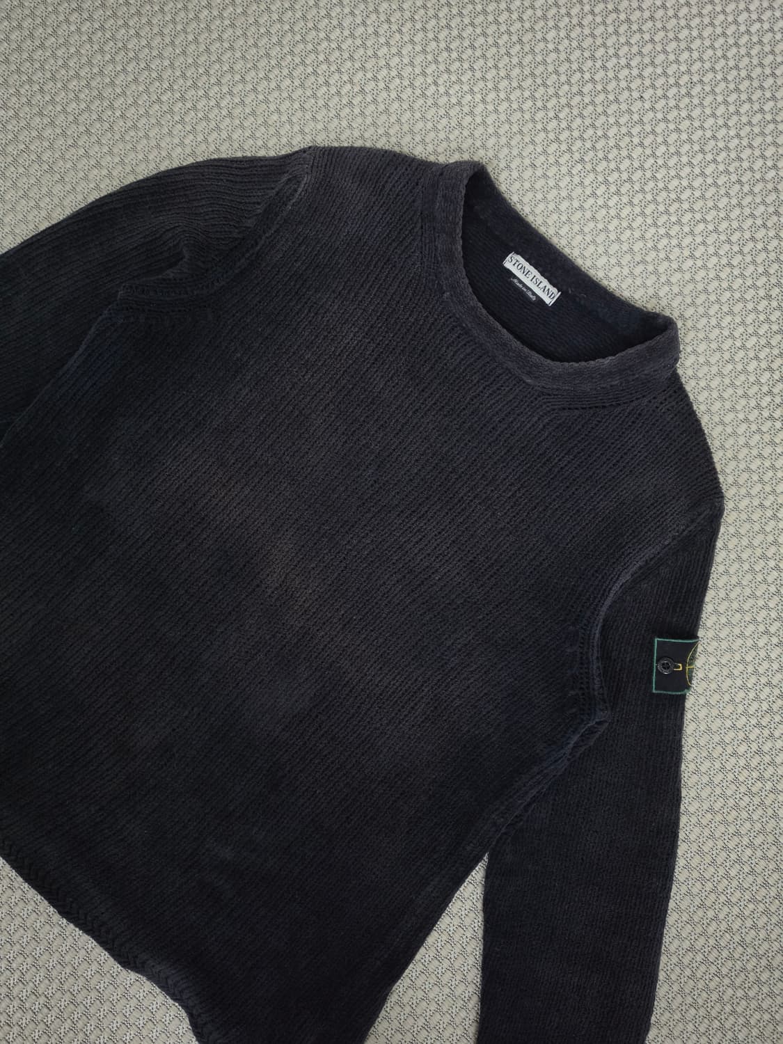 98AW 스톤 아일랜드 그린 엣지 다크 셔닐 니트 상품이미지7