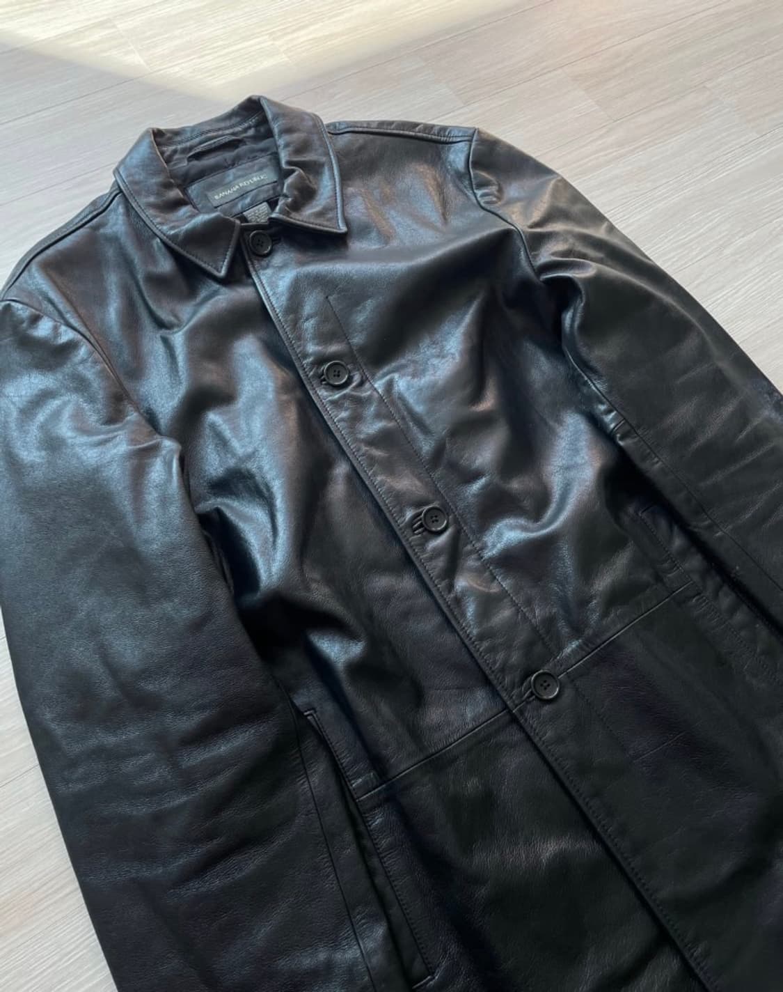 바나나리퍼블릭 레더 카코트 상품이미지3