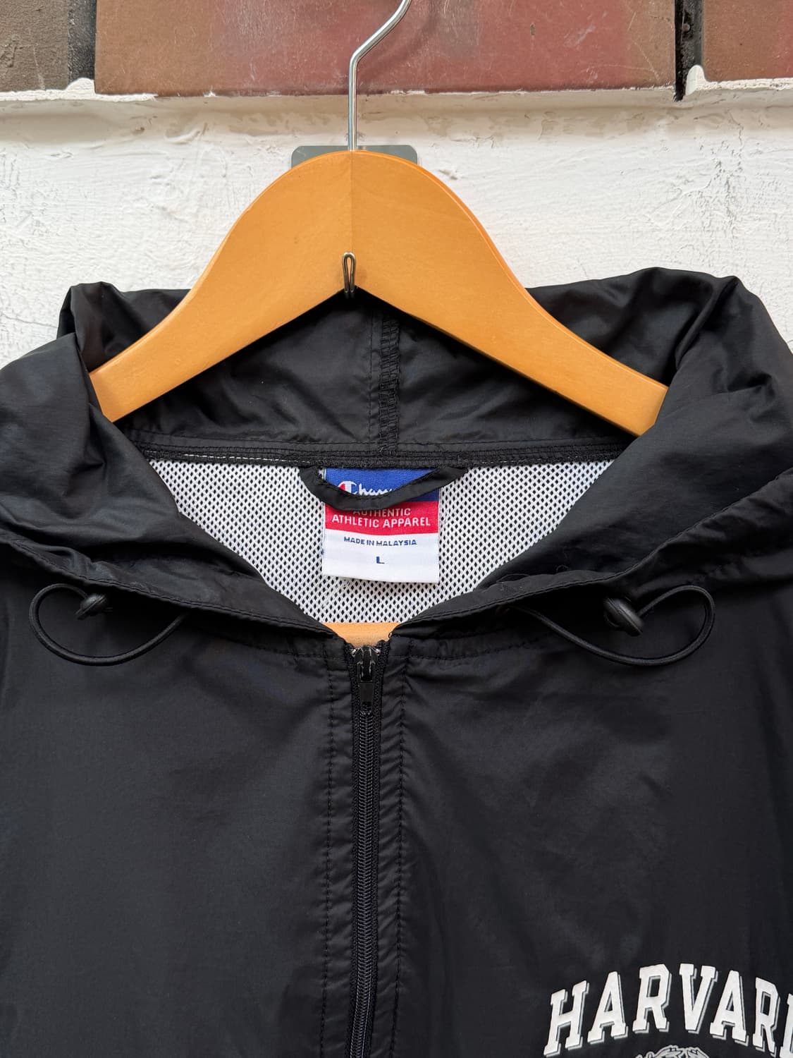 Champion 챔피온 하버드 아노락 바람막이 블랙 L 상품이미지2