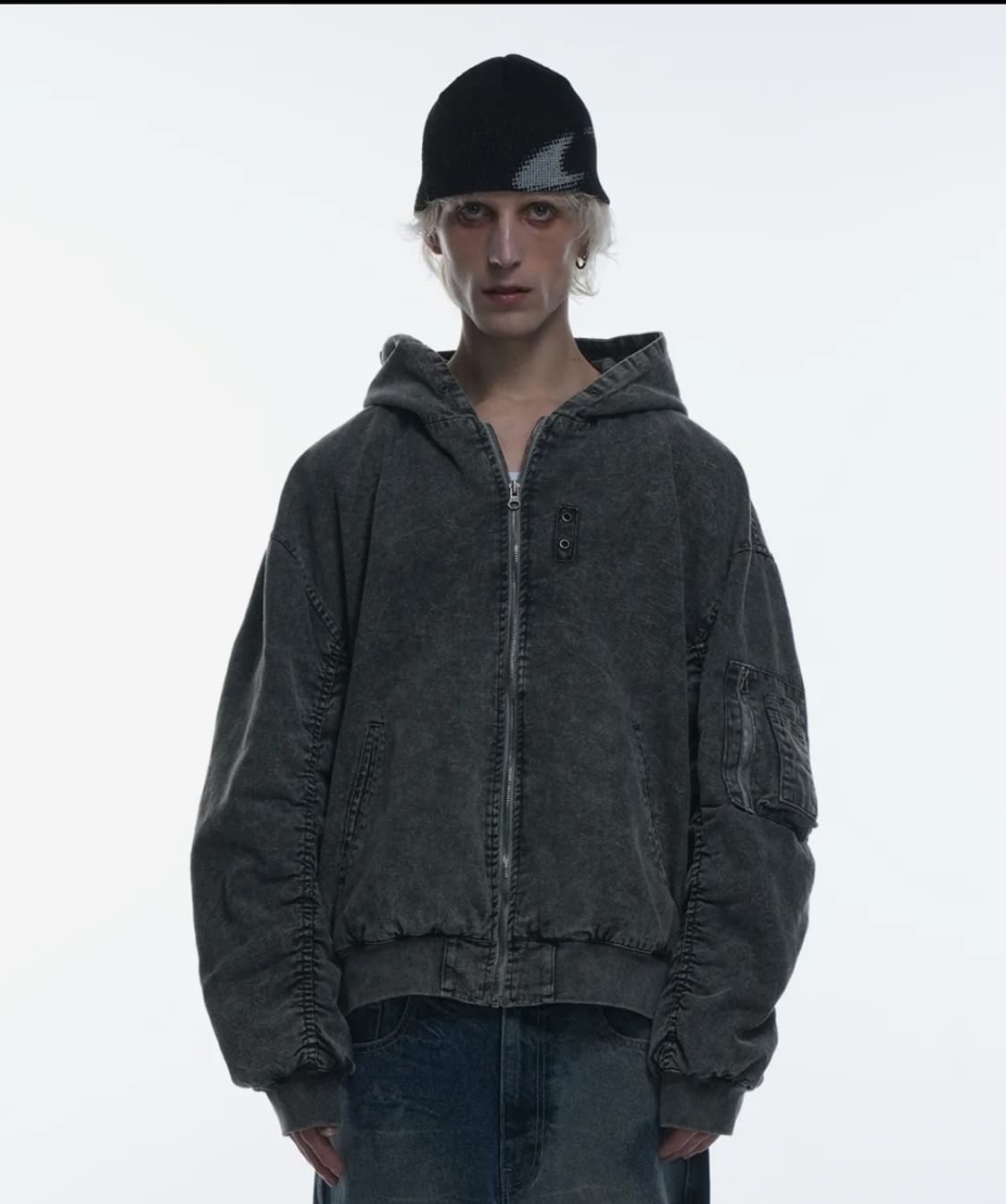 그레일즈 24FW 가먼트다잉 후드 마원 MA-1 상품이미지3