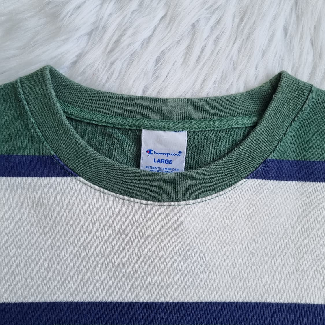 챔피온 Champion C3-R303 스트라이프 반팔티 1985 상품이미지3