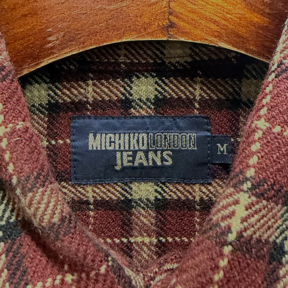 90 Michiko London Jeans 플란넬 셔츠 (M) 상품이미지5