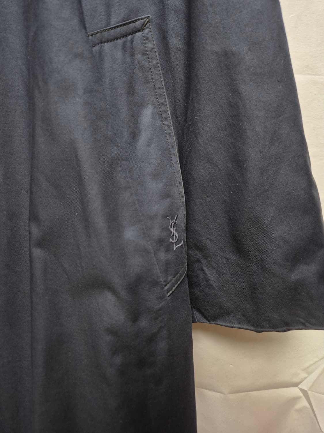 입생로랑 네이비 트렌치코트 상품이미지2