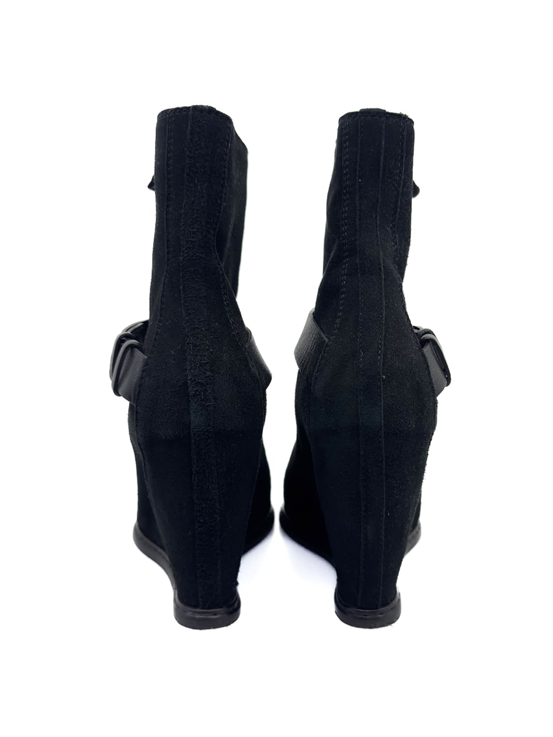 Suede Leather Strap Wedge Boots/ 37.5 상품이미지6