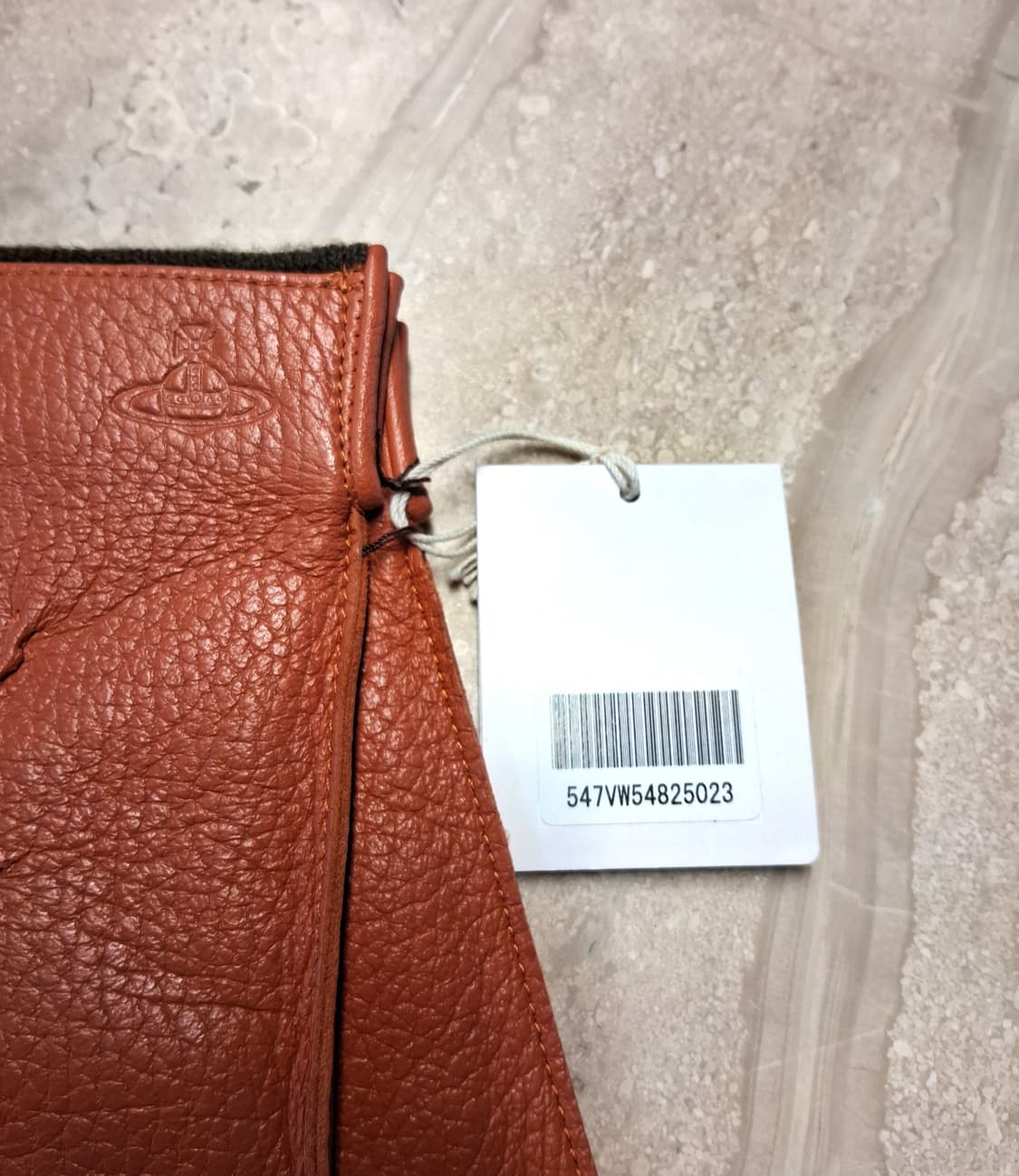 비비안웨스트우드 남성용 V 스티치 가죽 장갑 오렌지 25cm (새상품) 상품이미지10