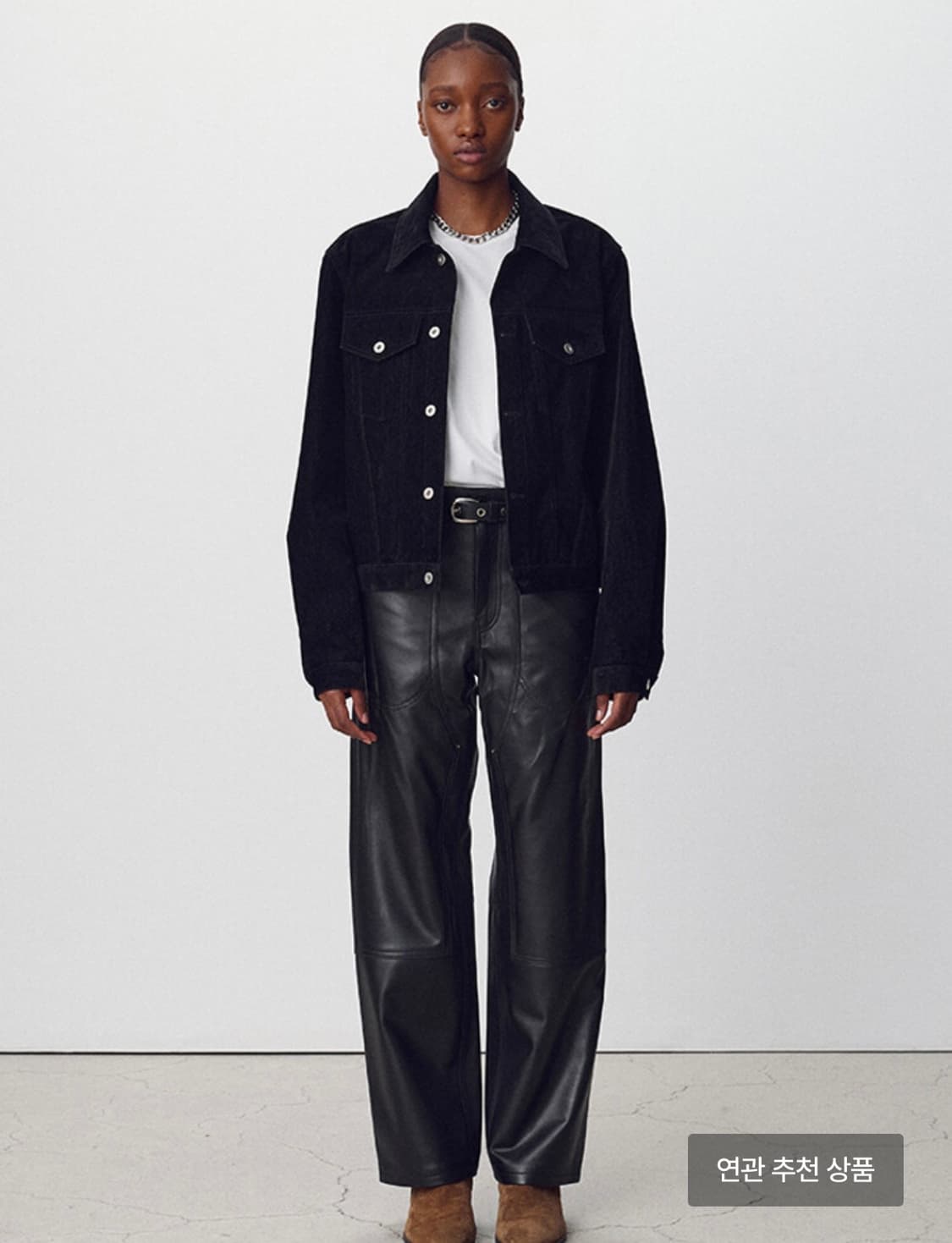 토니웩 벨벳 데님 트러커 자켓 상품이미지2