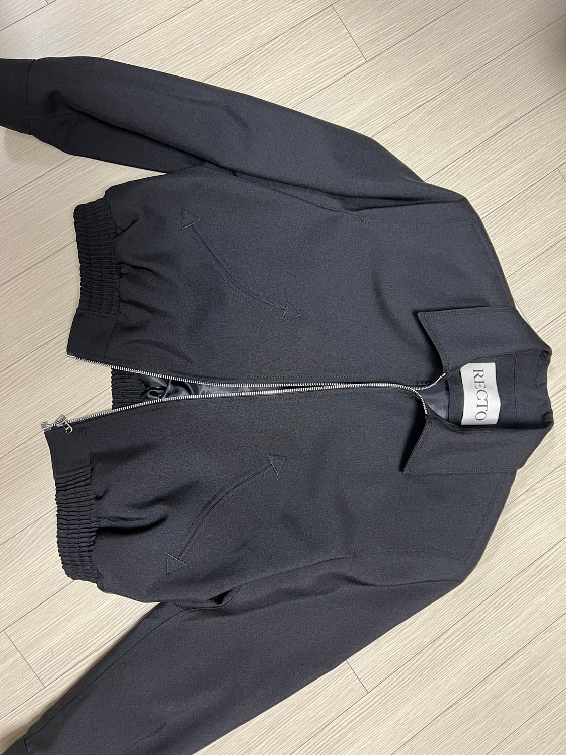 렉토 24f/w 포트 볼링 점퍼 블랙 s 상품이미지3