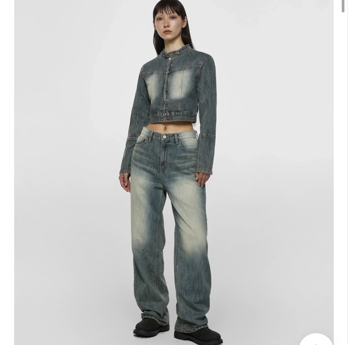 블랙업 클레븐 데님자켓 상품이미지1