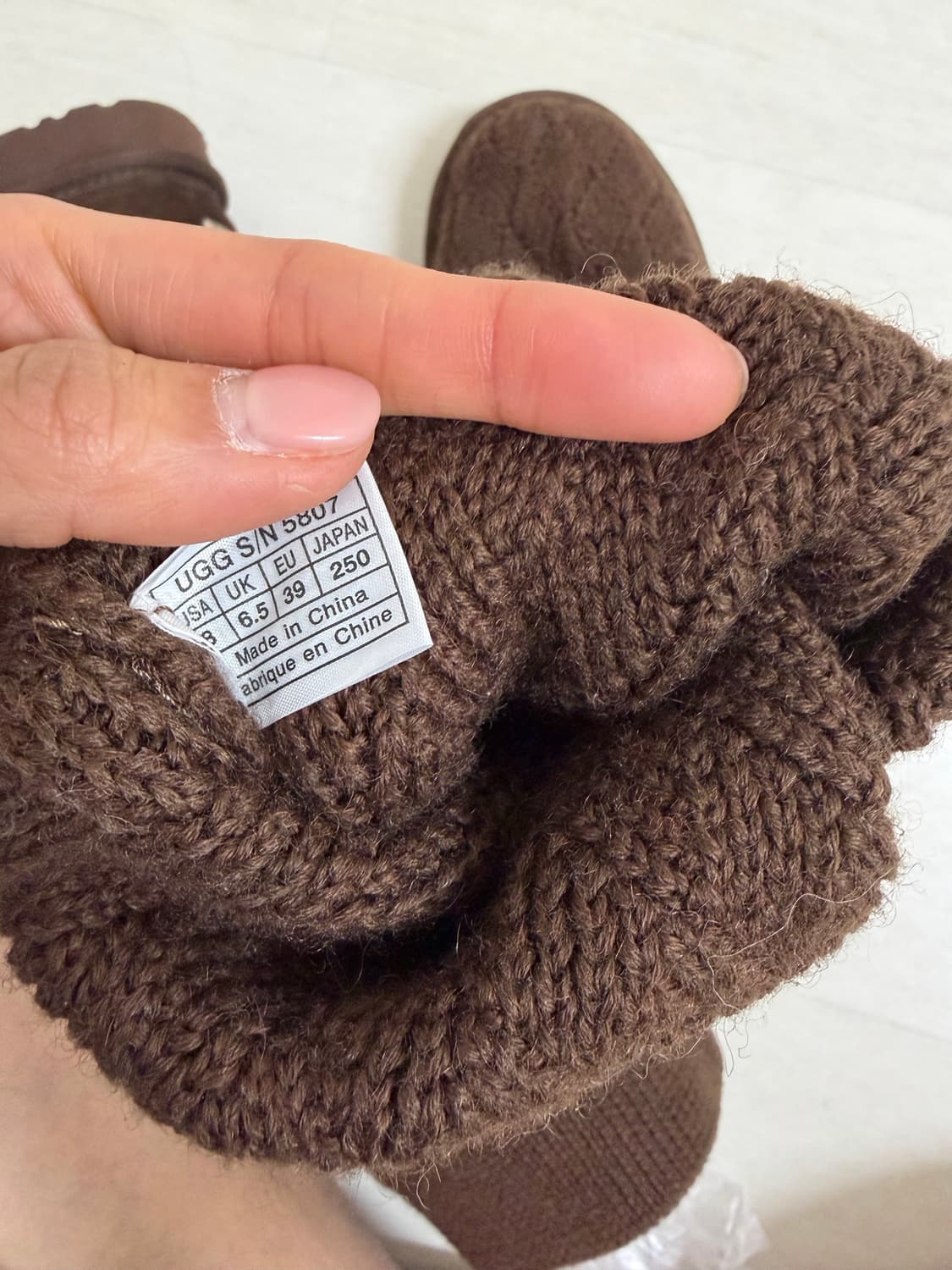 Ugg 롱 니트부츠 새상품 240-250  상품이미지10