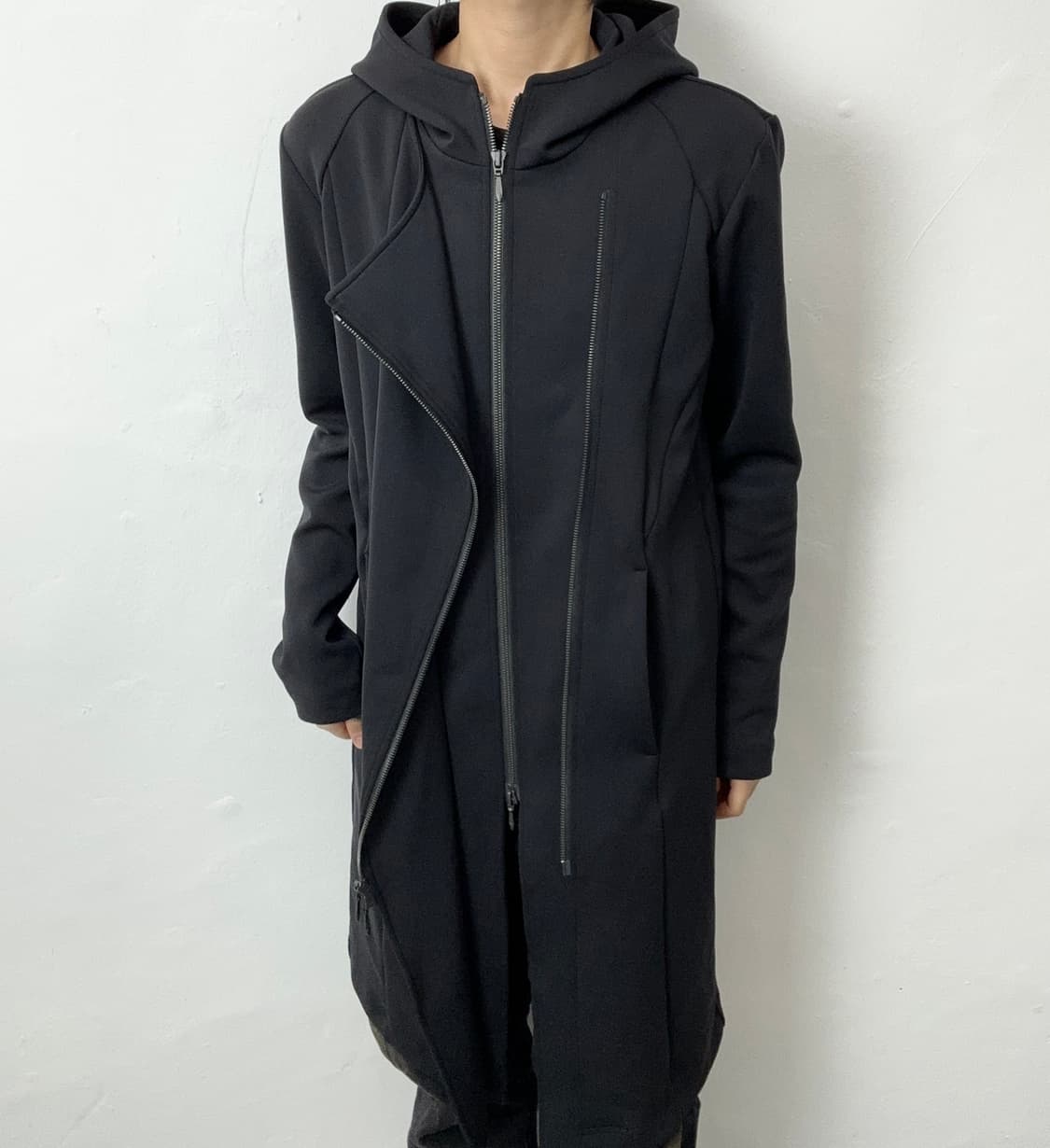 Tornado Mart Asymmetric Zip Hooded Jacke 상품이미지2