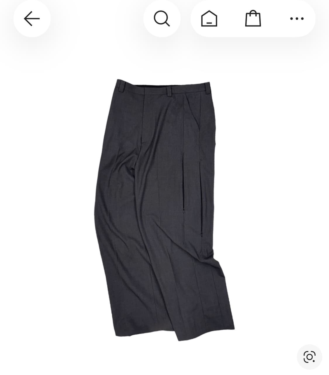 [1] 논노드 플렉서블 사이드 슬랙스 팬츠 차콜 그레이 상품이미지1