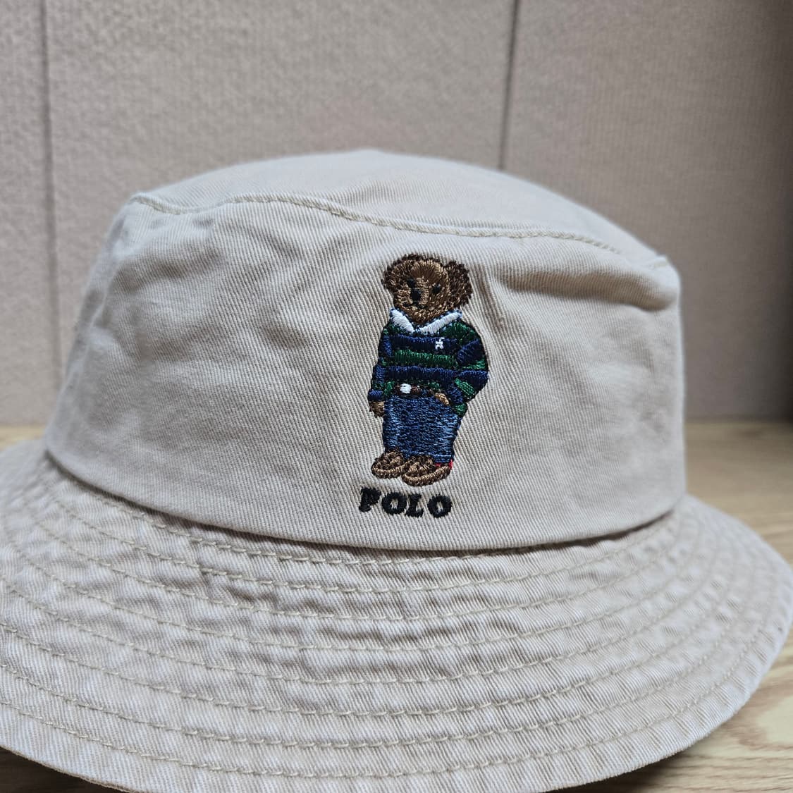 OS 폴로랄프로렌 폴로베어 버킷햇 베이지 상품이미지5