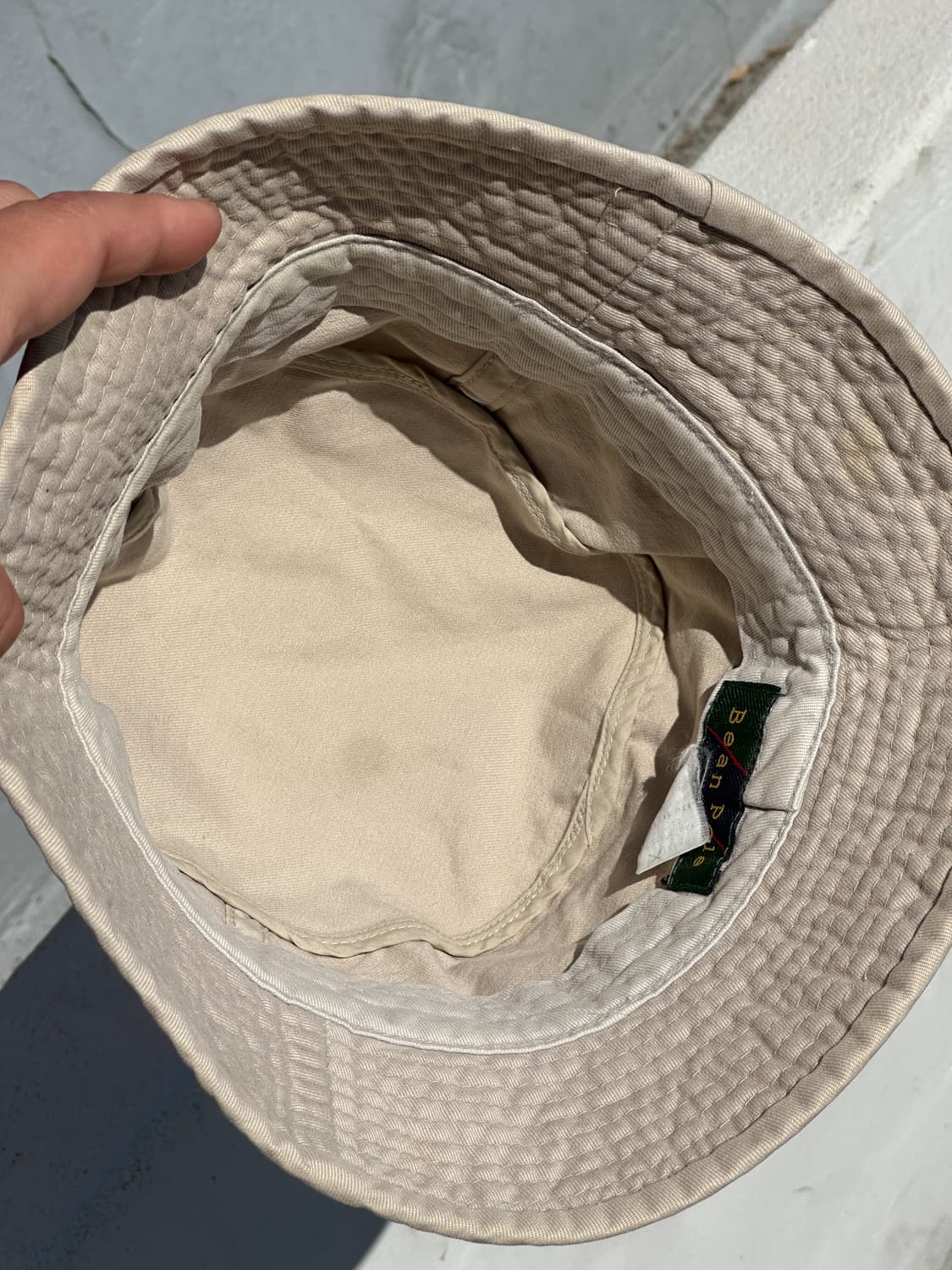 [S] 빈폴 베이지 버킷햇 올드 빈티지 모자 상품이미지6