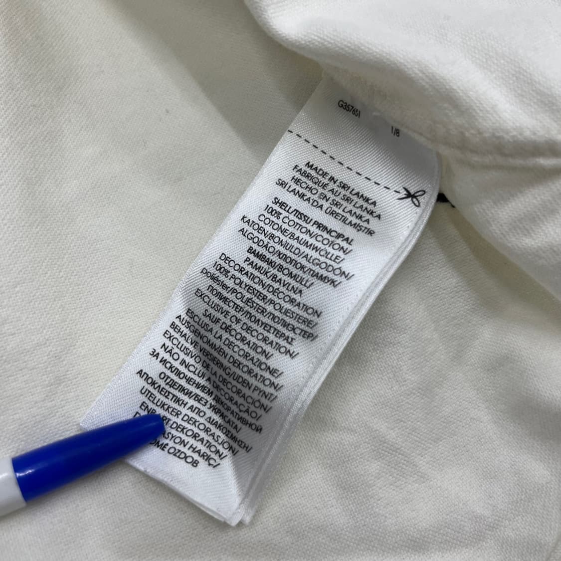 폴로 랄프로렌 스컬자수 화이트 셔츠 L 상품이미지7