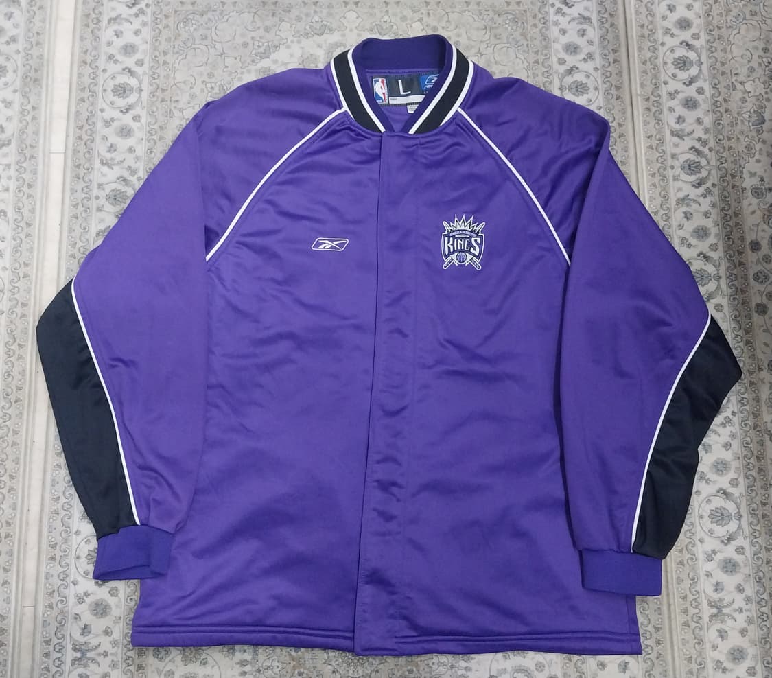 리복 X NBA 새크라멘토 킹스 트랙 자켓 L 상품이미지1