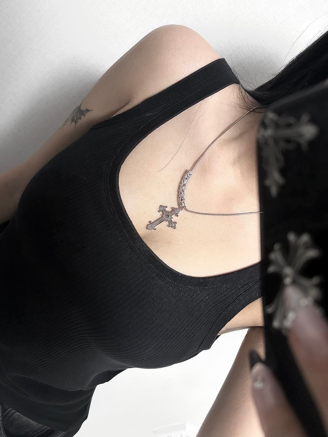 크롬 써지컬 남여공용 목걸이 상품이미지2