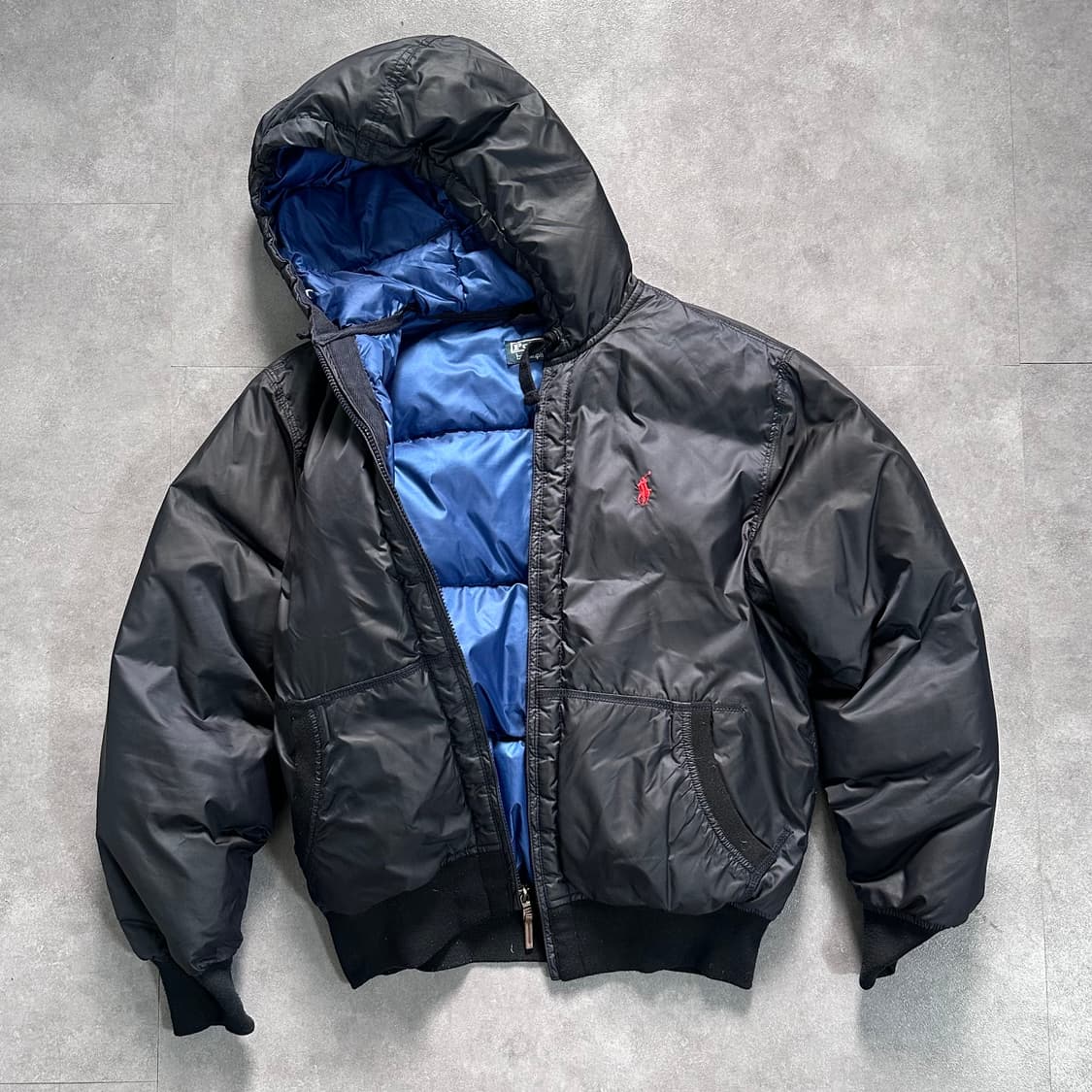 폴로 랄프로렌 네이비 후드 다운 자켓 (va.79) 상품이미지2