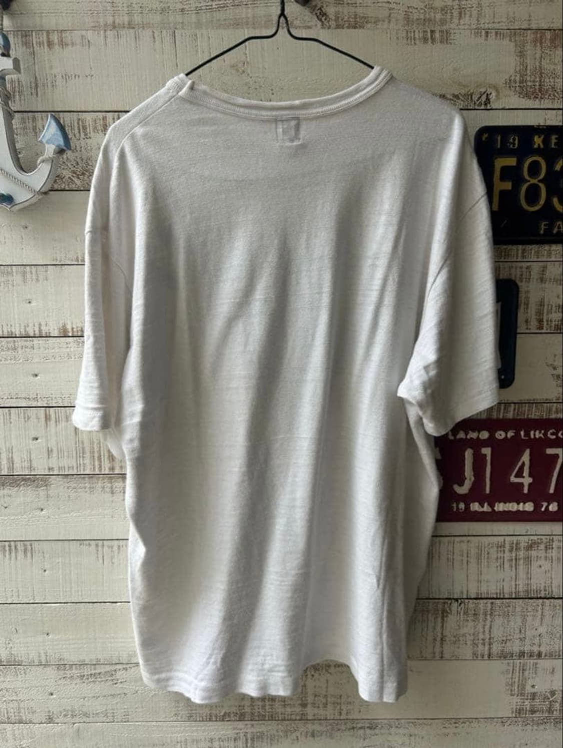 휴먼 메이드 하트 티셔츠 화이트 블루 상품이미지2