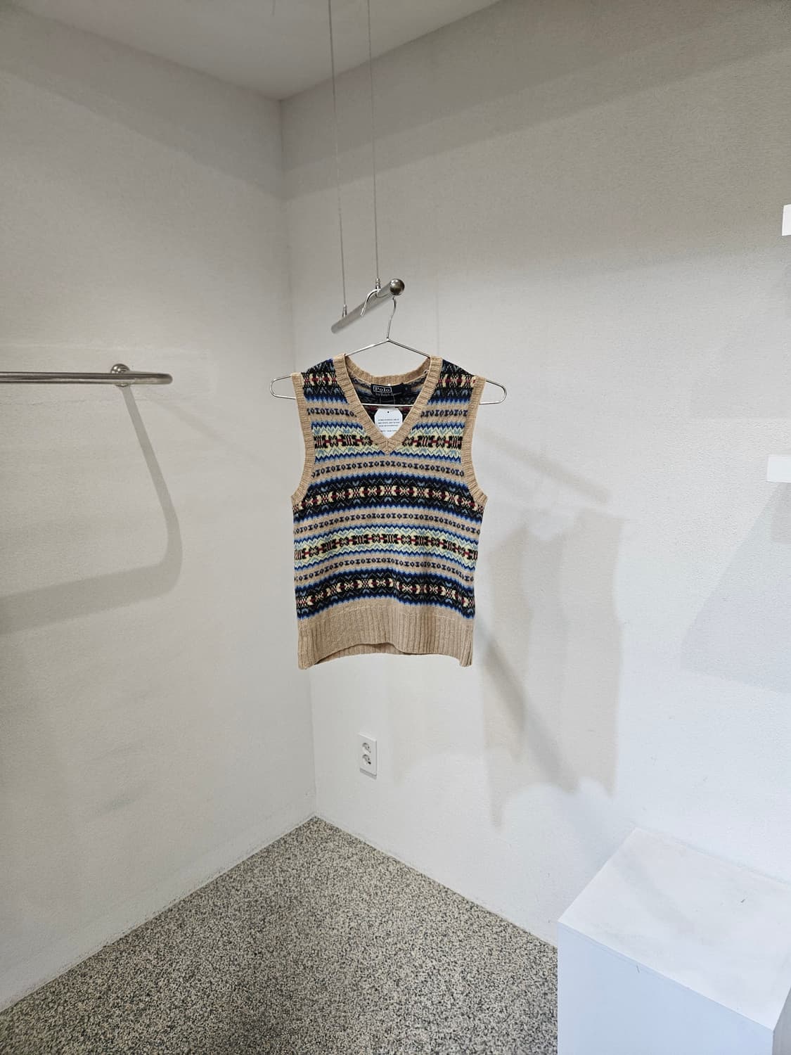 폴로랄프로렌 패턴 캐시미어 니트 조끼 상품이미지1