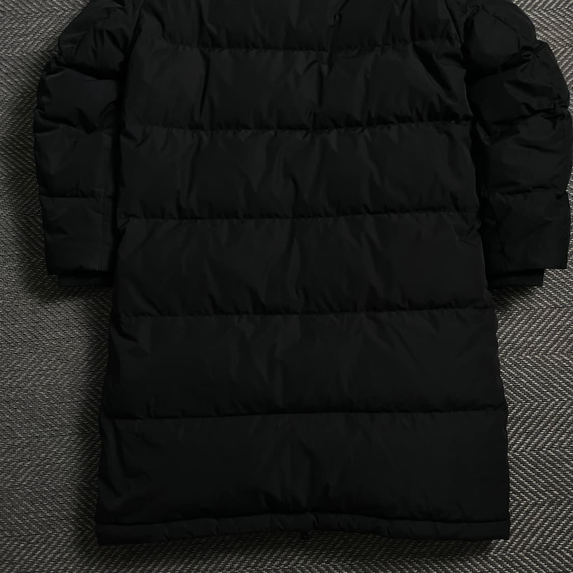게스 덕다운 후드 롱패딩 블랙o 4729 상품이미지8