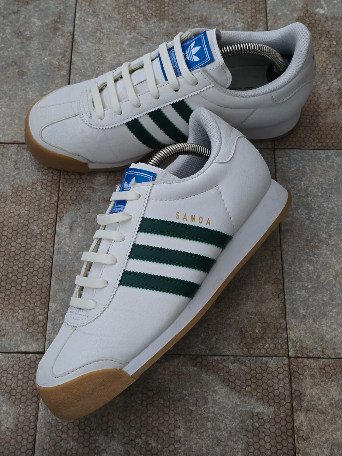 (240)아디다스 사모아 화이트 그린 상품이미지3