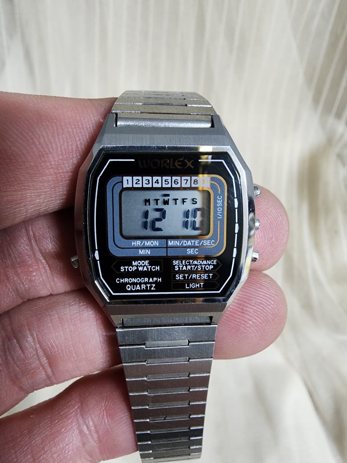 80s90s WORLEX 월렉스 빈티지 전자시계 상품이미지7