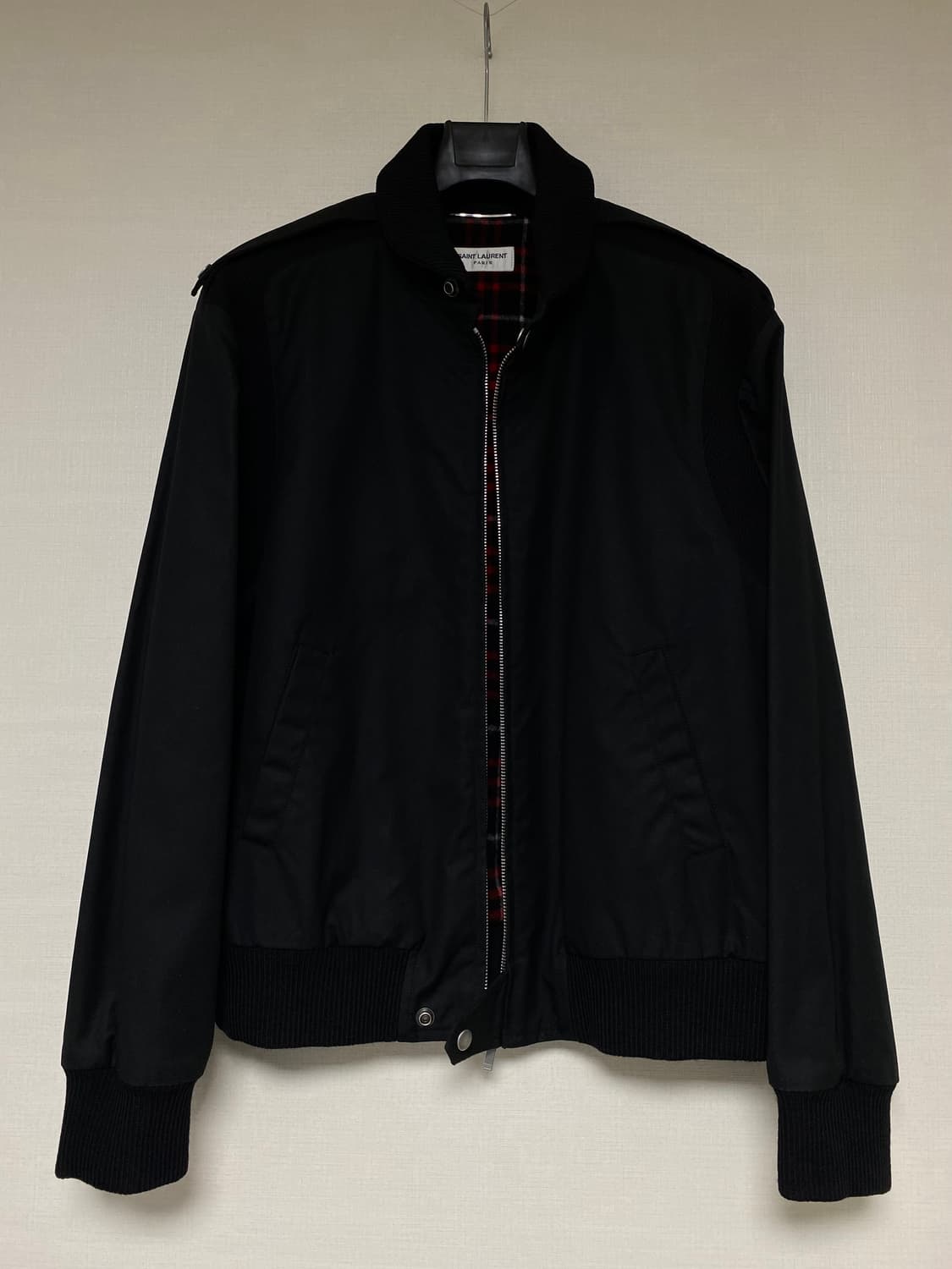 SAINT LAURENT WAX TEDDY RACER BOMBER 상품이미지4