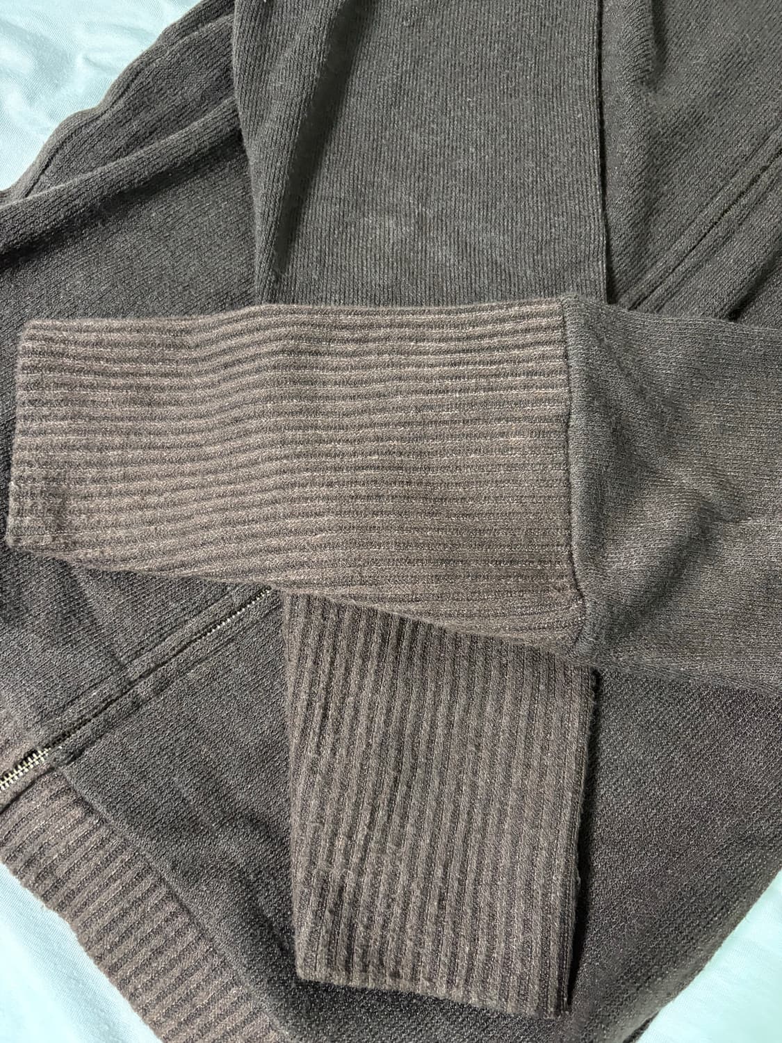 4)해칭룸 레이어 가디건 브라운 상품이미지5