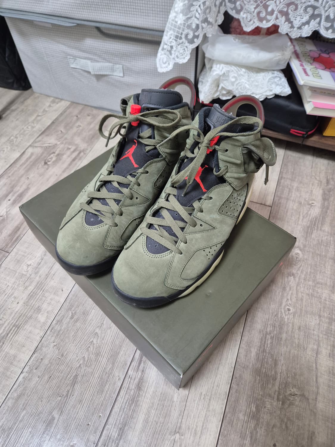 [280] 나이키 조던6 스캇 카키 올리브 스캇6  조던6 스캇 상품이미지1