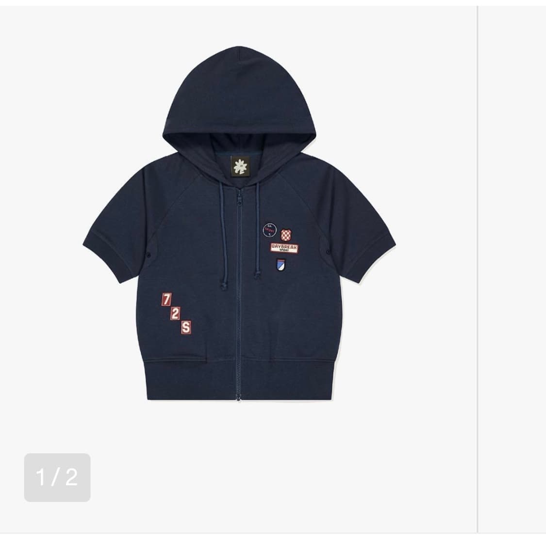 썬러브 패치 후드 집업 상품이미지1