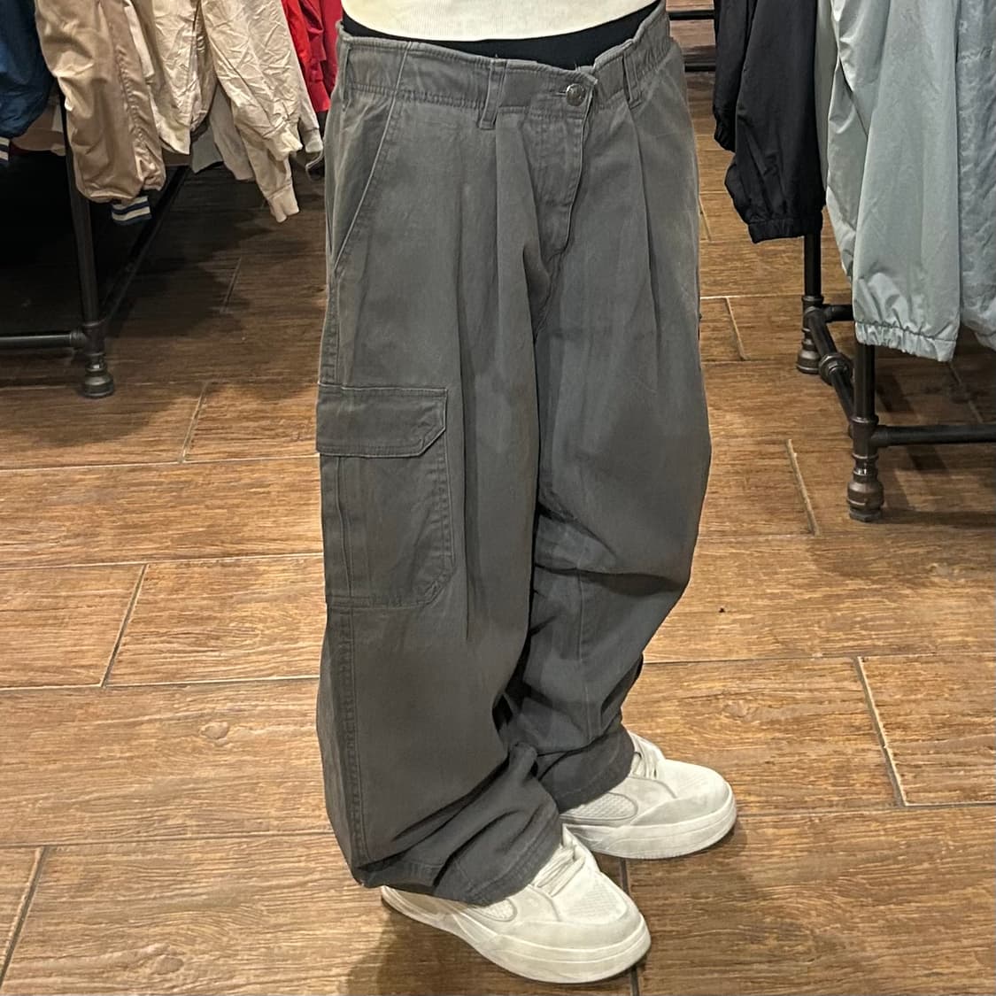 [HI] VTG 카고 팬츠 카키 상품이미지3