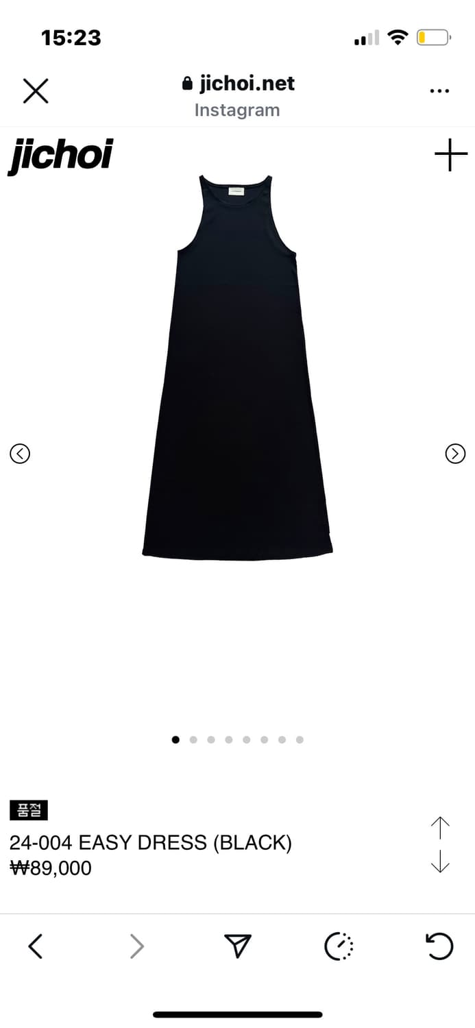 JICHOI 24-004 EASY DRESS (BLACK) 상품이미지1
