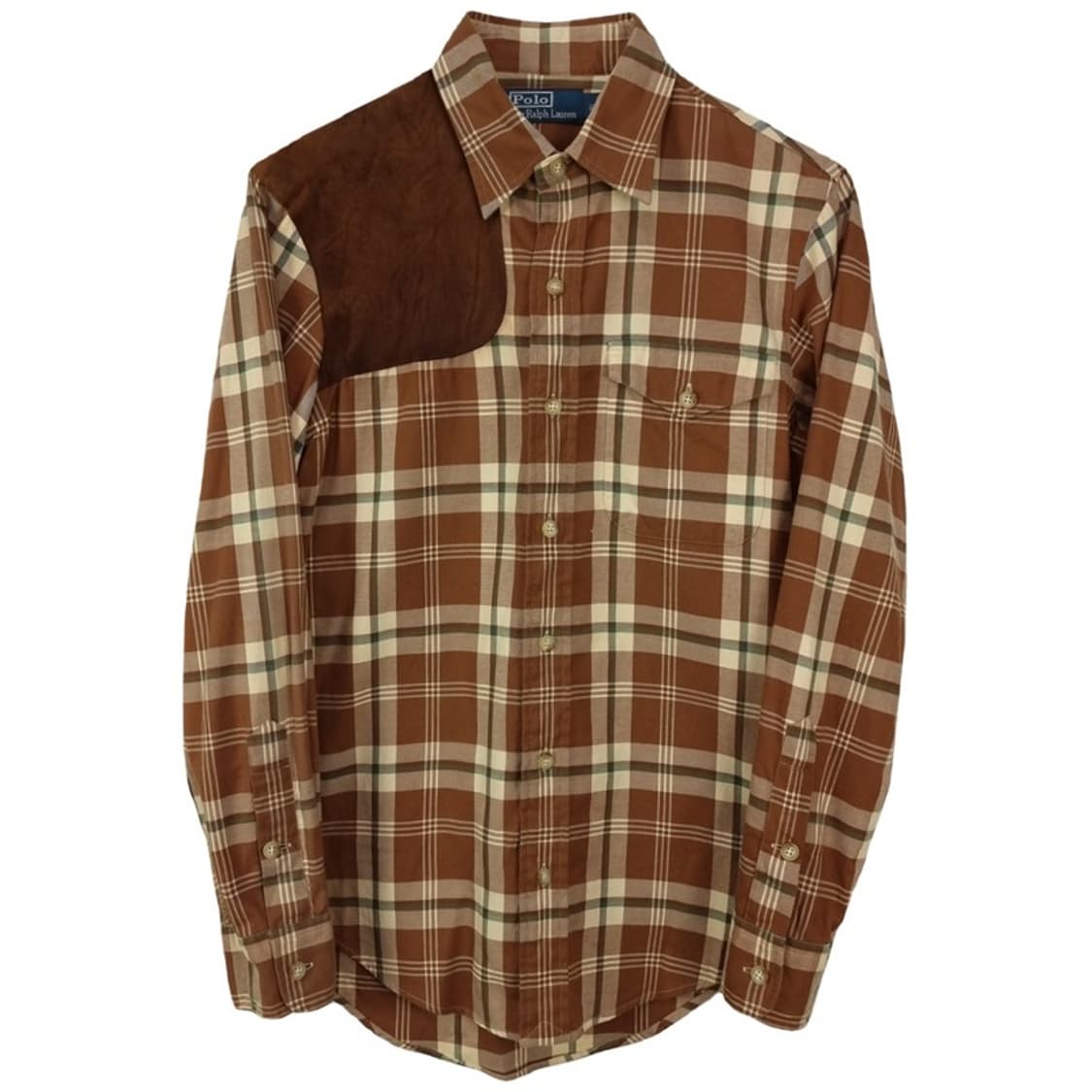 폴로 랄프로렌 스웨이드 패치 빈티지 체크 셔츠 M16531 상품이미지2