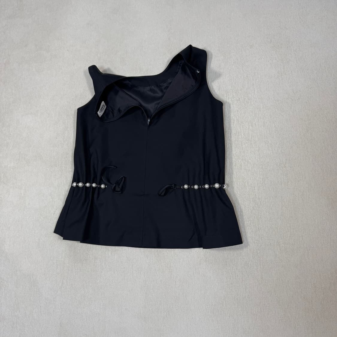Pearl Beads Black Vest 상품이미지5