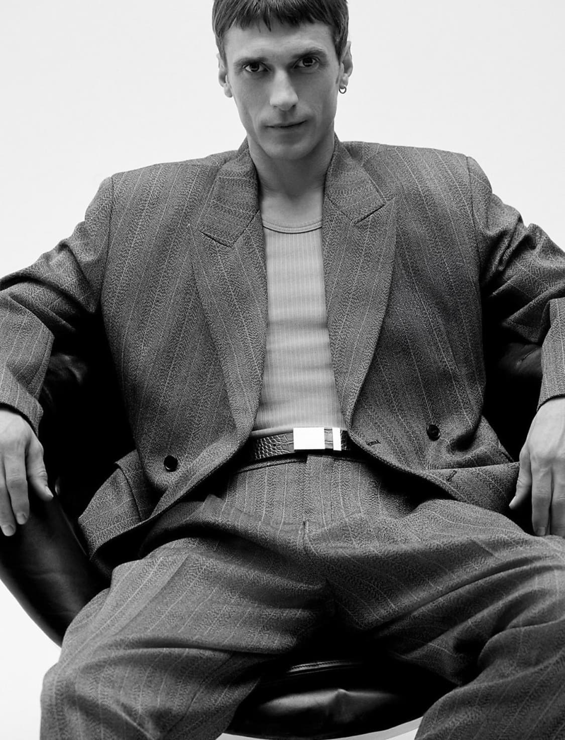 렉토 대디 버클벨트 블랙 2size 상품이미지1