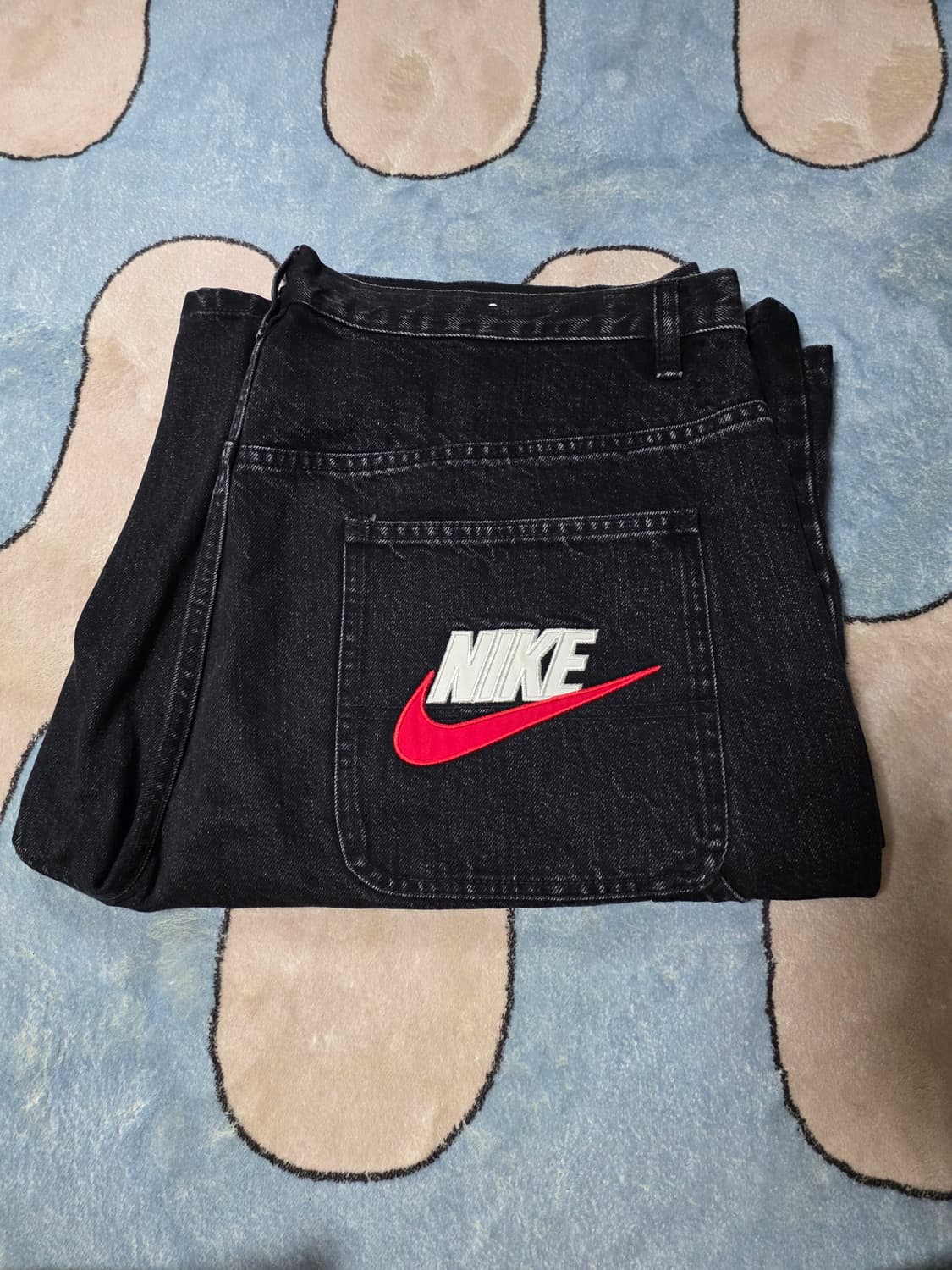 나이키 슈프림 데님 쇼츠  블랙 36 상품이미지1