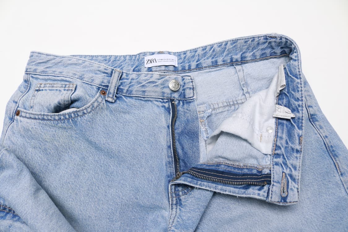 [여성 30인치] 자라 미드라이즈 카고 데님팬츠 상품이미지3