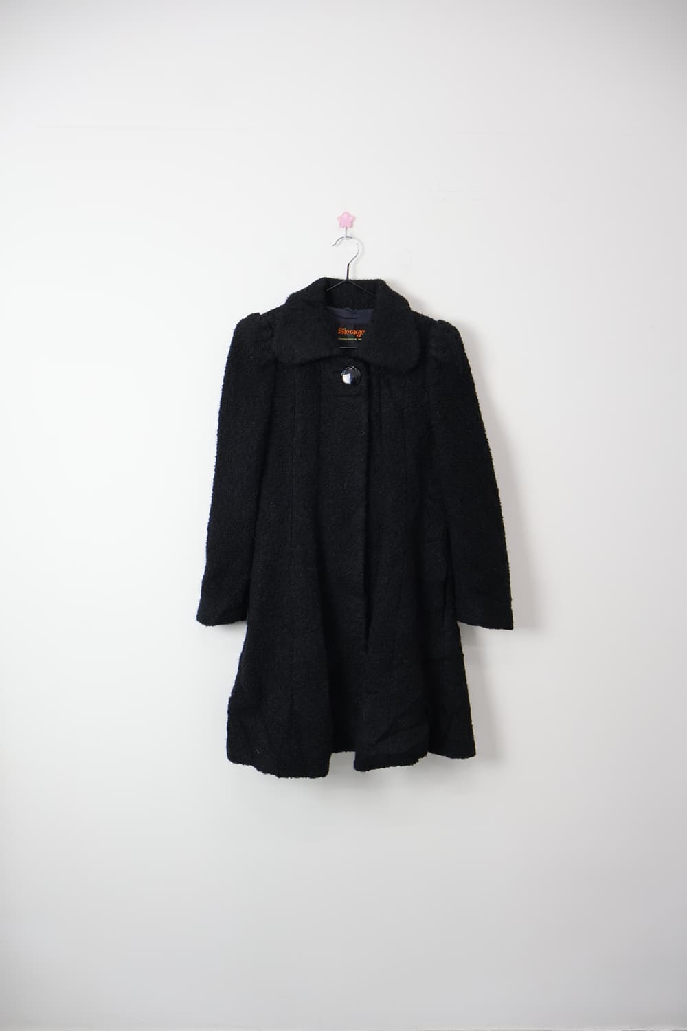 Jpn Black Wool Bouclé Long Coat 상품이미지4