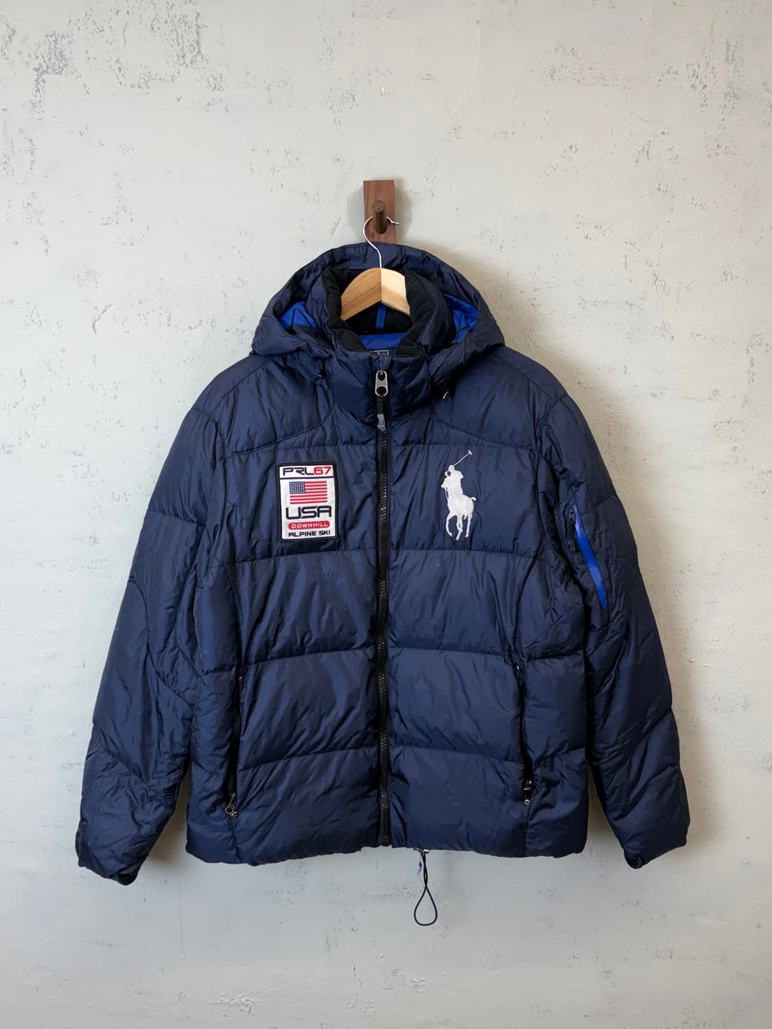 폴로랄프로렌 빈티지 빅포니 USA 덕다운 패딩 네이비 상품이미지1