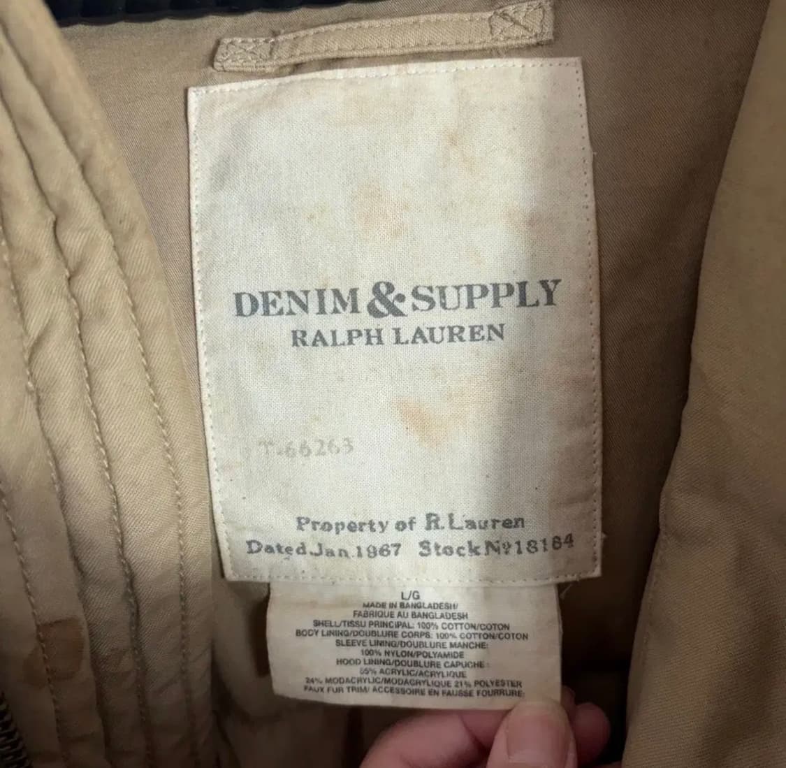 랄프로렌 데님 앤 서플라이  덕다운패딩(L) 상품이미지6