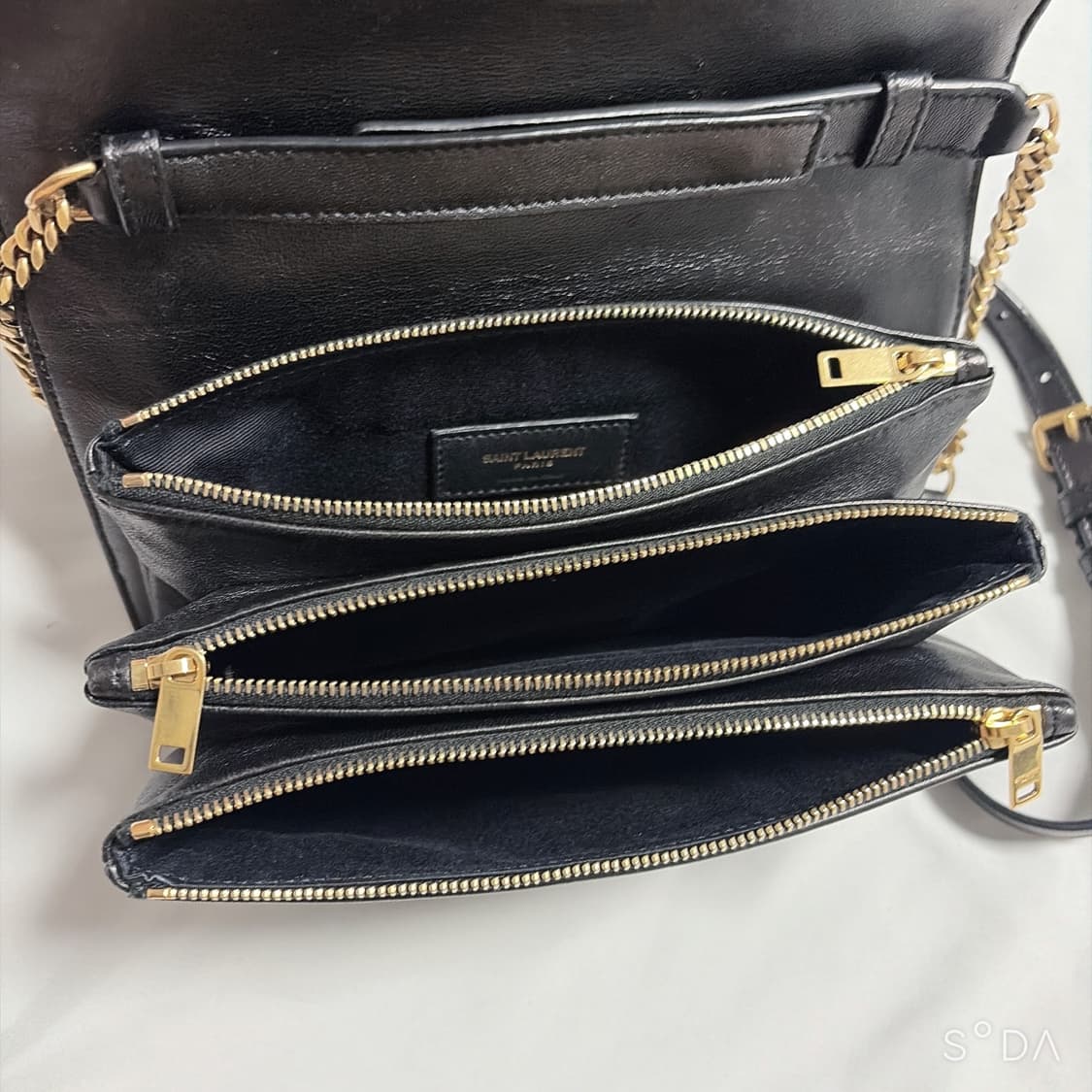 생로랑 블랙 퀼팅 체인 크로스백 상품이미지9