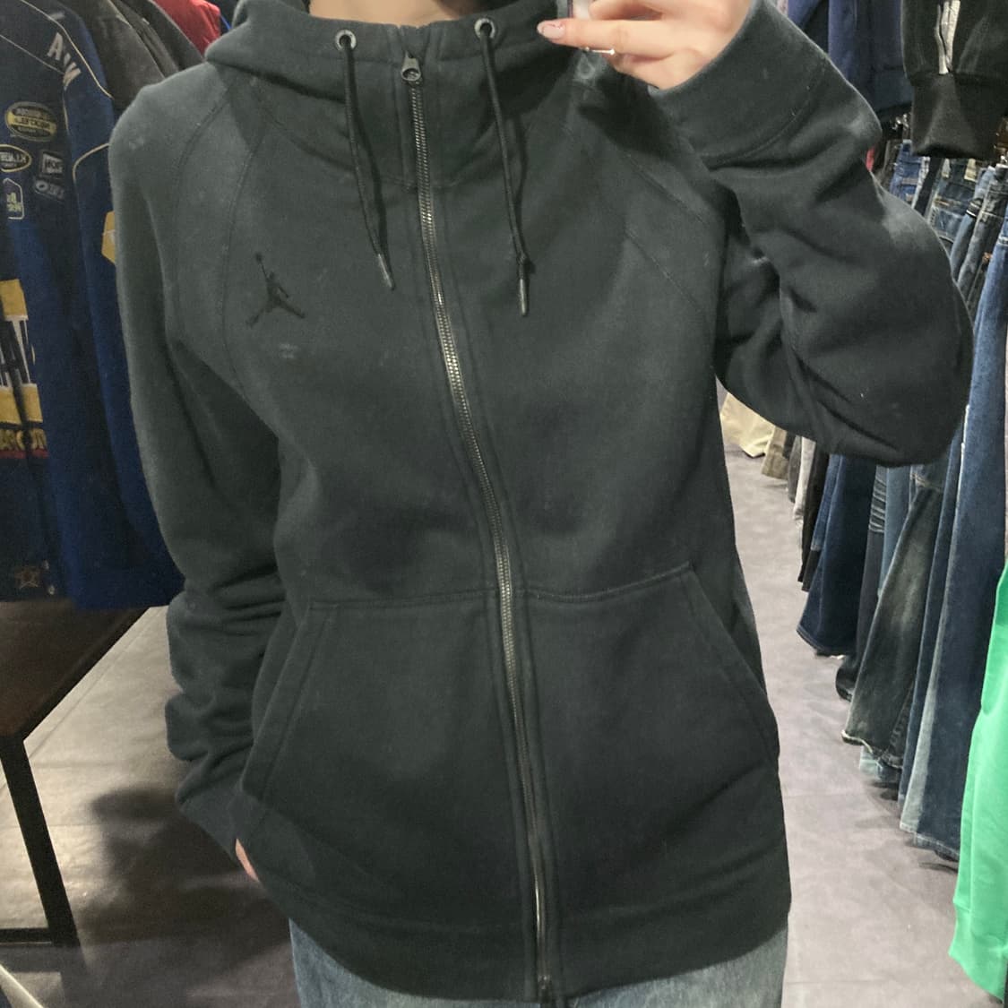 [IM] Jordan 조던 후드 집업 블랙 상품이미지4
