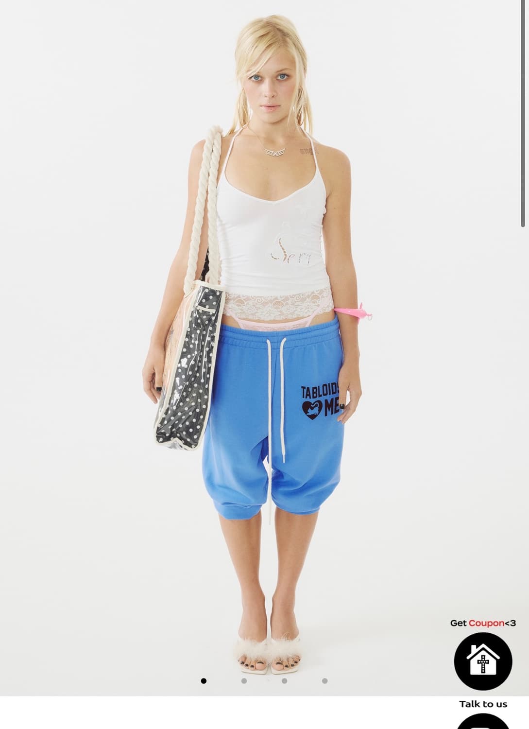 스컬프터 Sweet Kitty Jogger Pants 블루 라지 구해요  상품이미지1