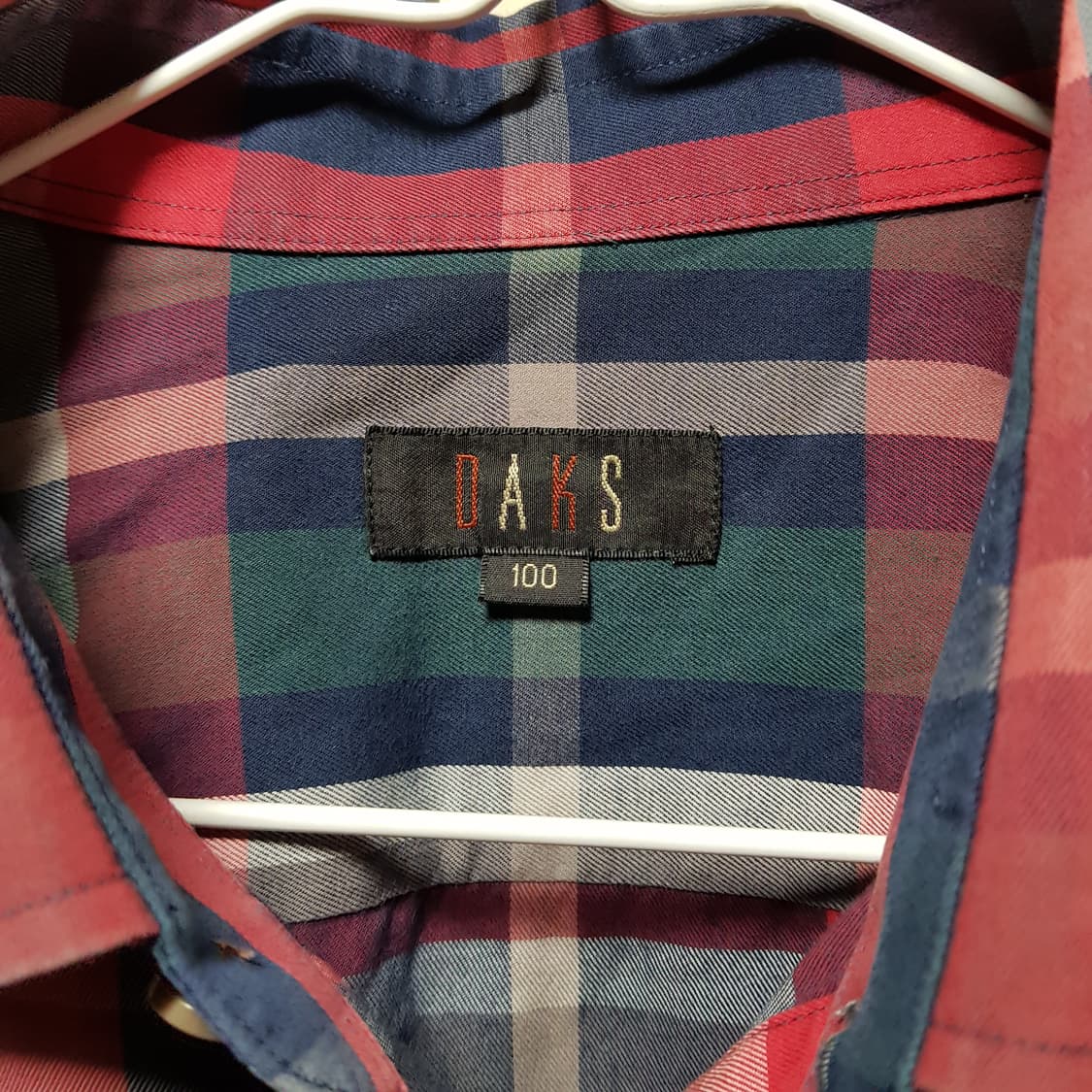 100  닥스  체크 긴팔셔츠418-바 상품이미지3