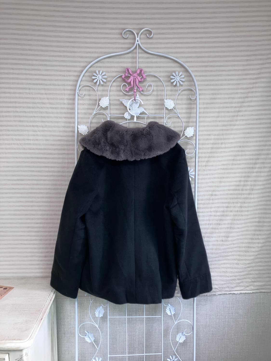 jpn vintage 블랙 버클 숏 코트 y2k 스트릿 갸루 펑키 일본빈 상품이미지5