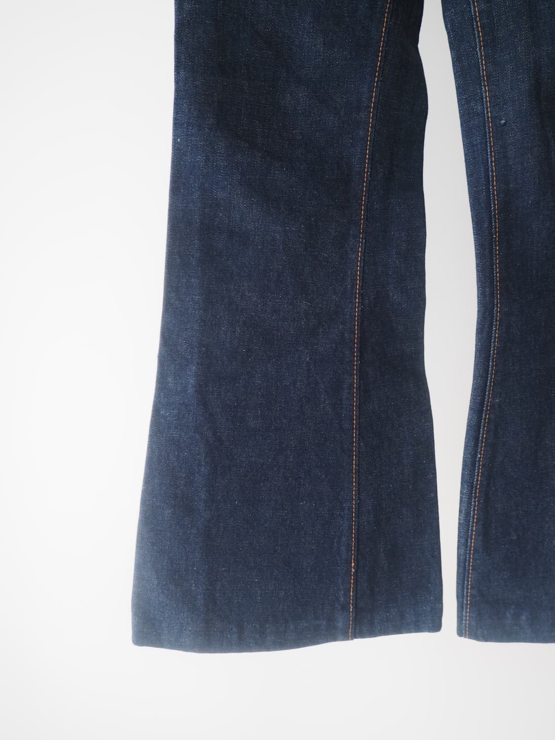 1970's Half bell bottom denim pants  상품이미지3